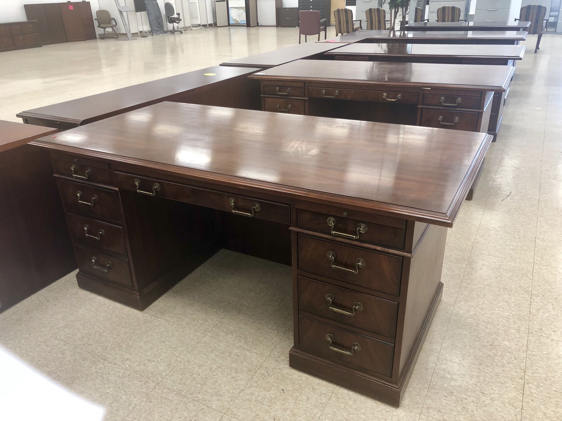 Kimball Double Pedestal wood office Desk