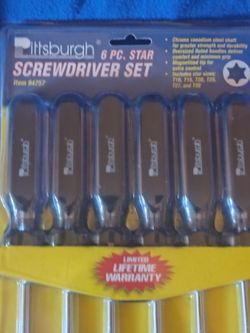 Pittsburgh 6-piece  star(TORX)  screwdriver Set