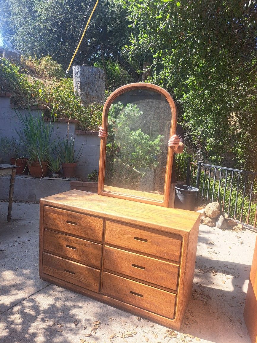 Dresser and Mirror