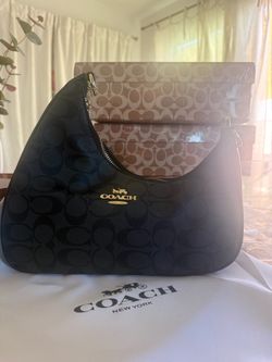 Coach Black Signature Crescent