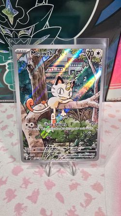 Pokemon Cards Phantasmal Flames Meowth Illustration Rare #106