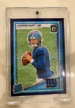 2025 Panini Donruss Optic - Rated Rookie Jaxson Dart #273 Blue Hyper Prizm (RC)
