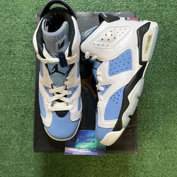 Air Jordan 6 UNC white size 5.5youth/7women
