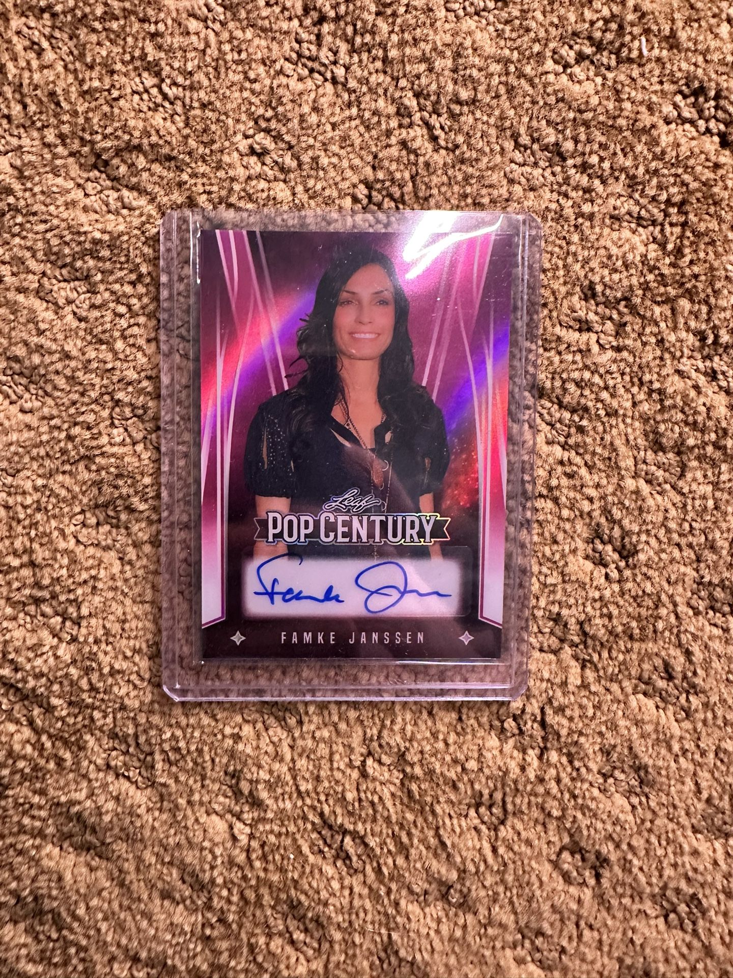 Famke Jenssen from Taken and GoldenEye 1999 Leaf Metal Trading Card 8/10