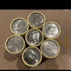 Unsearched Kennedy Half Dollar Roll For Coin Roll Hunting!