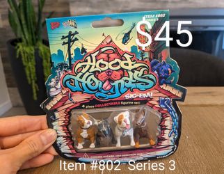 Hood Hounds Collectable Figure Set - Series 3 (Vintage / Sealed)