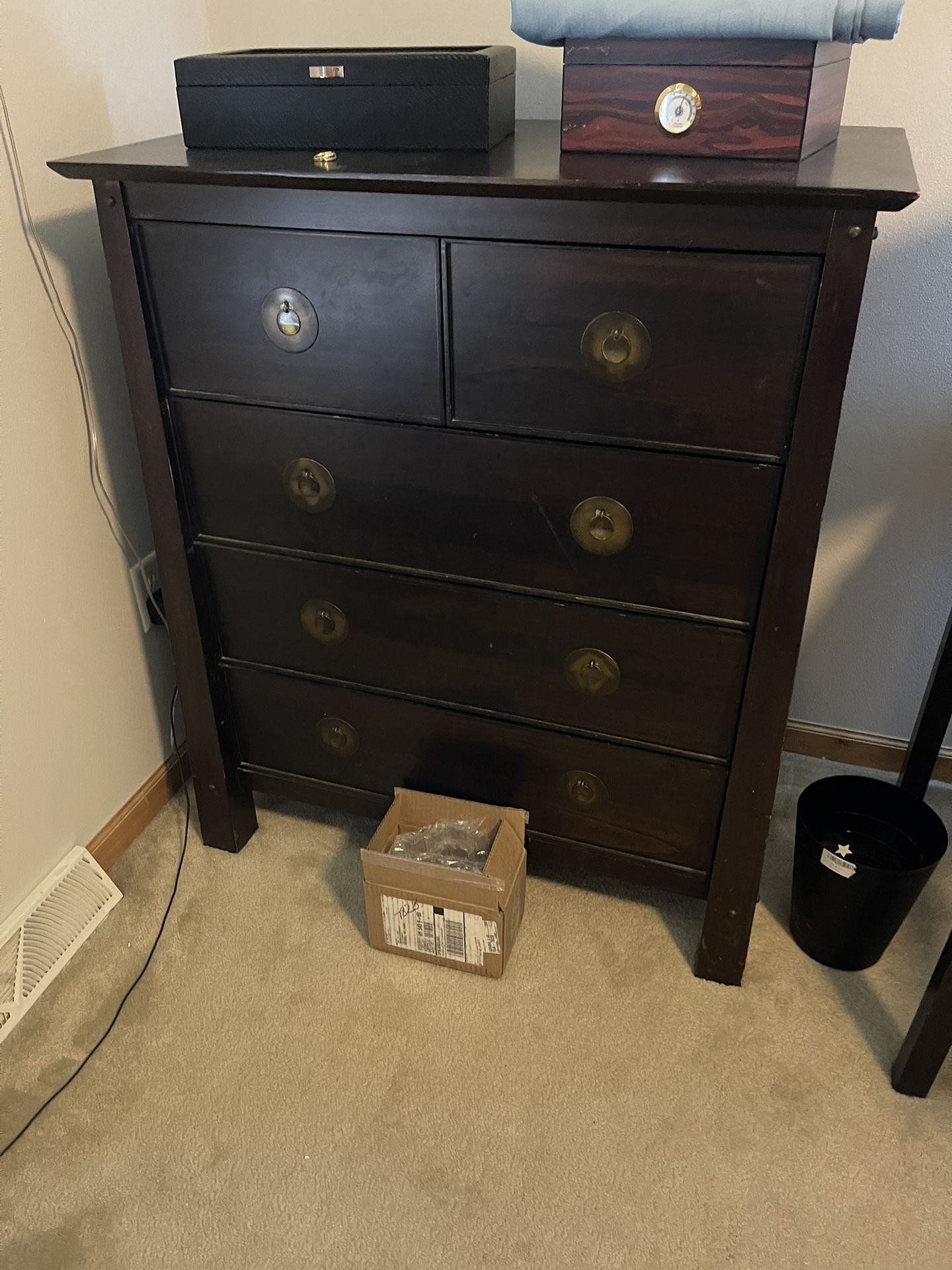 Dresser highboy And 2 End tables 