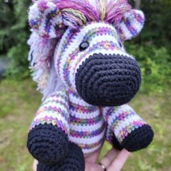 Crochet Zebra Plushie