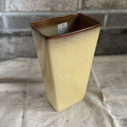 *Antique* Stanley Ballard Cream Brown Porcelain Planter Vase Signed