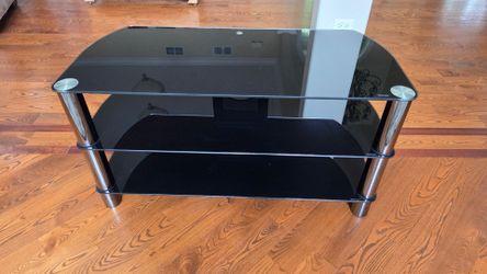 FREE Black Glass Entertainment Center
