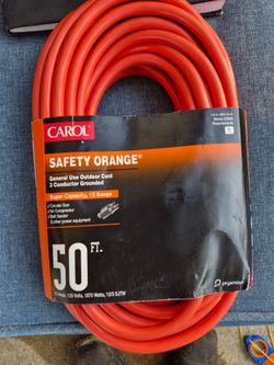 CAROL SAFETY ORANGE EXTENSION CORN 50FT