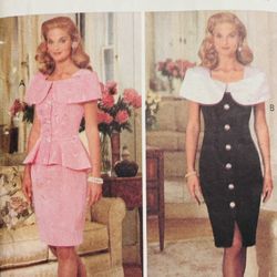 Vintage Butterick 6477  Size 12-16  Pre owned 1992