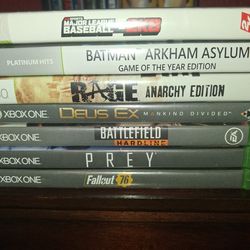 Xbox One And 360 Games