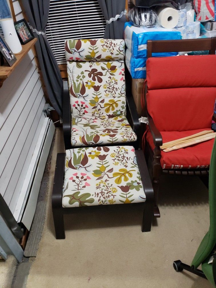 Chair and ottoman