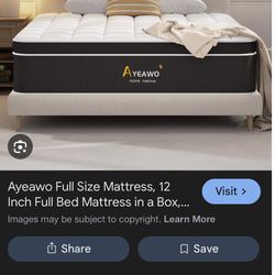 Full size Hybrid Foam and coil mattress