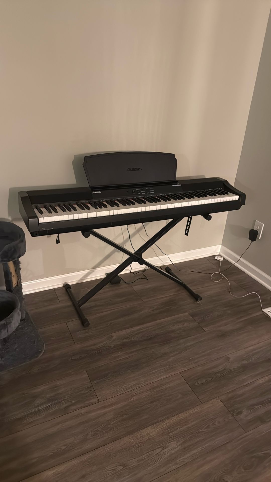 Digital Keyboard- Alesis Grand Recital Piano With Stool