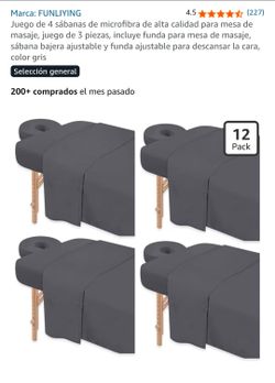 Massage table cover grey