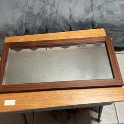 Walnut Wood Mirror 