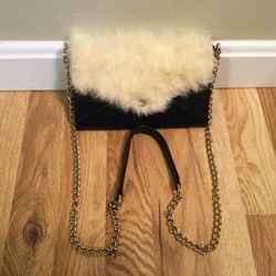 Rebecca Minkoff Leather & Fur Crossbody