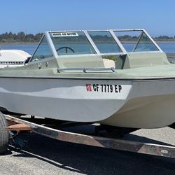 Glastron Open Bow Tri Hull Mccullough Outboard With Prop