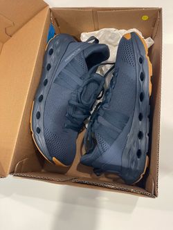 Columbia Terrastride ARO Hiking Shoes – Men’s 8.5 – Zinc/Navy – Brand New