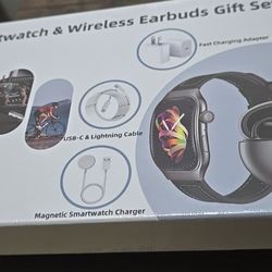Combo Smart Watch & Earbuds Gift Set new sealed in box