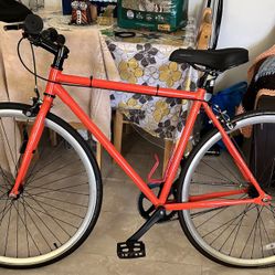 For Sale: Sleek Red Single-Speed Urban Bike - Ready to Ride!🔥
