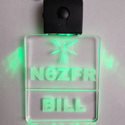 Personalized Custom Name Badge With LED Light 