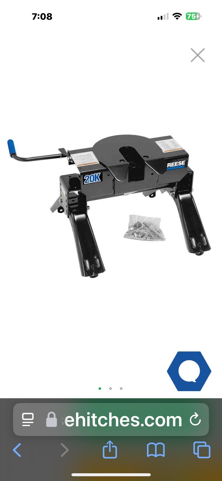 20 Thousand Pounds Fifth Wheel Hitch
