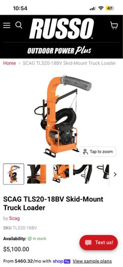 Scag truck loader