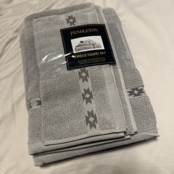 Pendleton Tucson Star 100% Turkish Cotton 3-piece Towel Set 