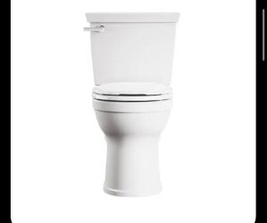 American Standard Champion White Round Chair height 12-in Rough-In 1.6 GPF Soft Close 2-piece Toilet