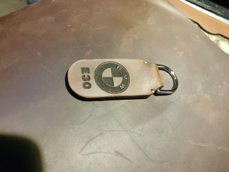E30 leather keychain handmade