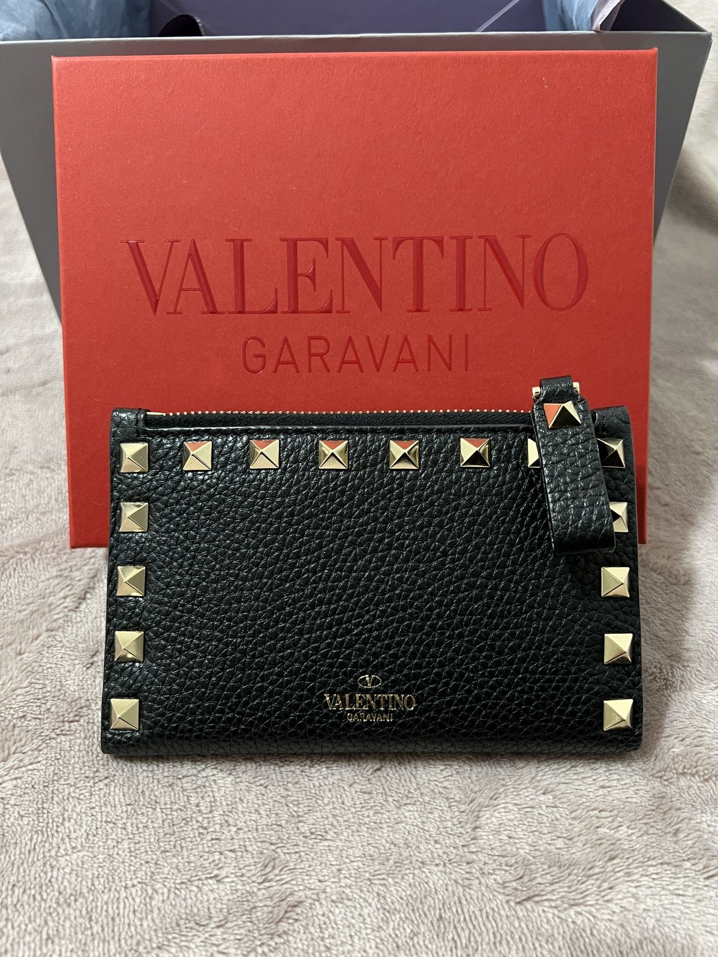 Rockstud Leather Wallet Valentino Garavani Rockstud Card Holder 