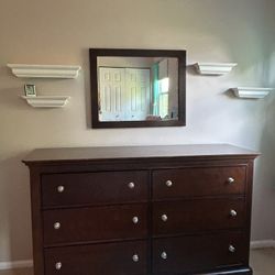 Bedroom  Furniture - Armoire, Dresser & Mirror
