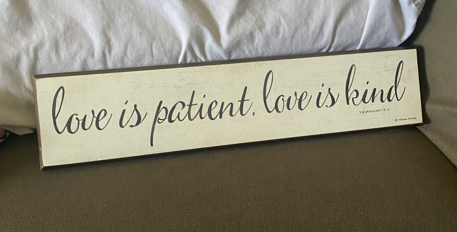 Nice wall Decor “Love Is Patient, Love Is Kind”