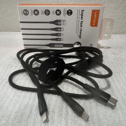 3 in 1 Fast Charging Cable Cell Phone Charger Cord For iPhone Type C Micro USB. 