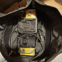 2 dewalt charges