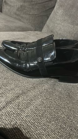 Tuxedo leather dress shoes