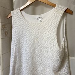 Jaclyn Smith Collection White Tank Top