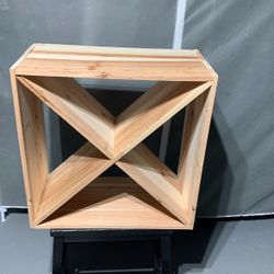 Natural Wood Wine Rack