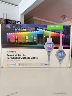 Nanoleaf 100ft smart outdoor permanent multicolor lights, christmas lights
