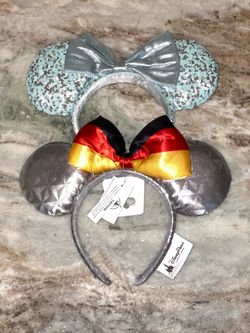Disney Ears - Epcot Spaceship Earth Germany, Frozen Sequins