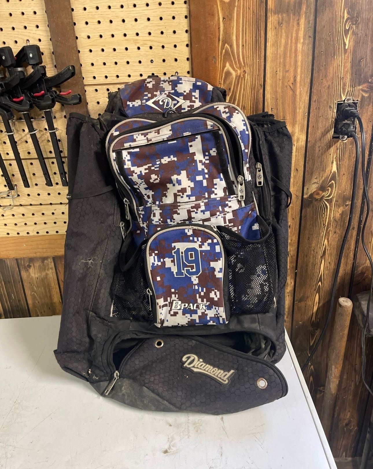 Diamond Backpack Baseball Bag