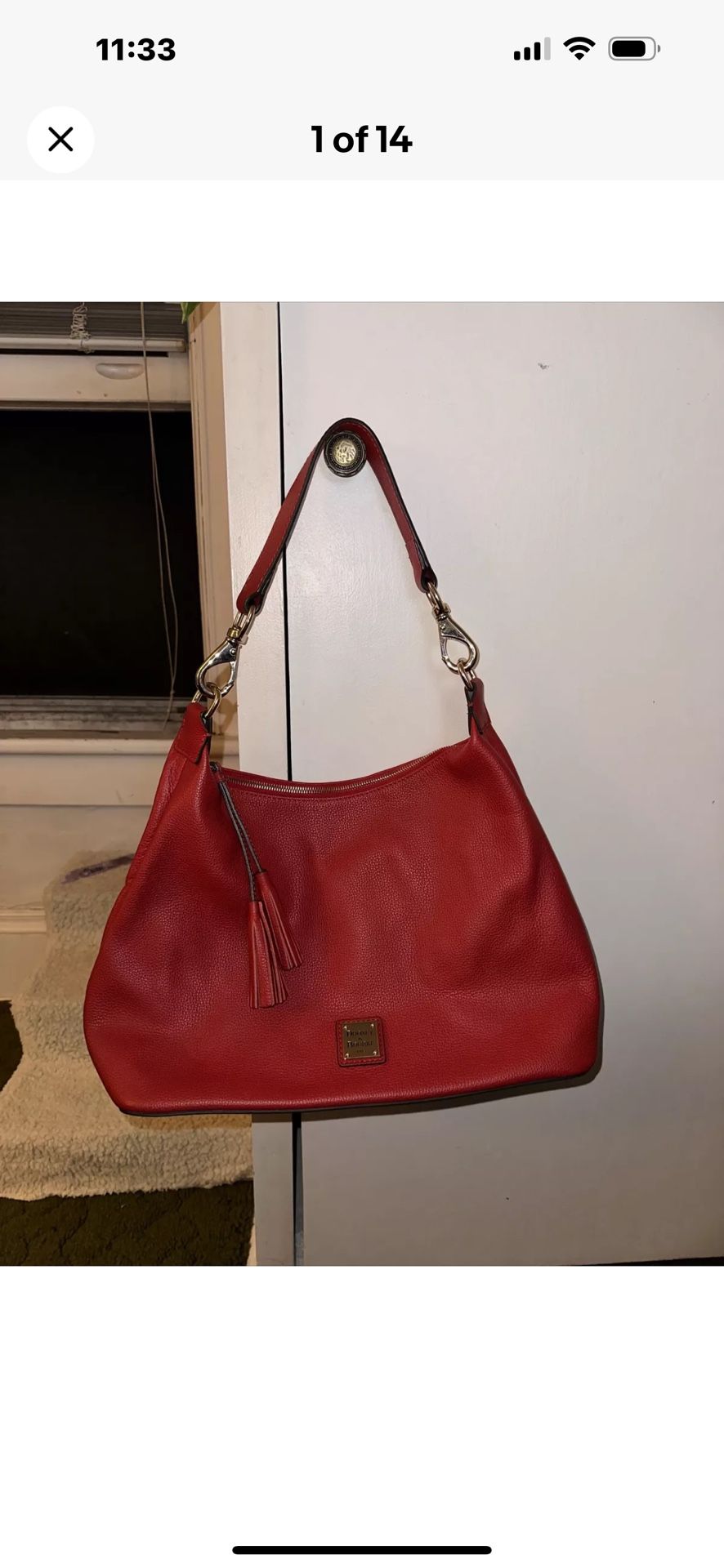 New With Tags  Dooney & Bourke Juliet Hobo Purse 