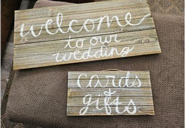 Wedding signs