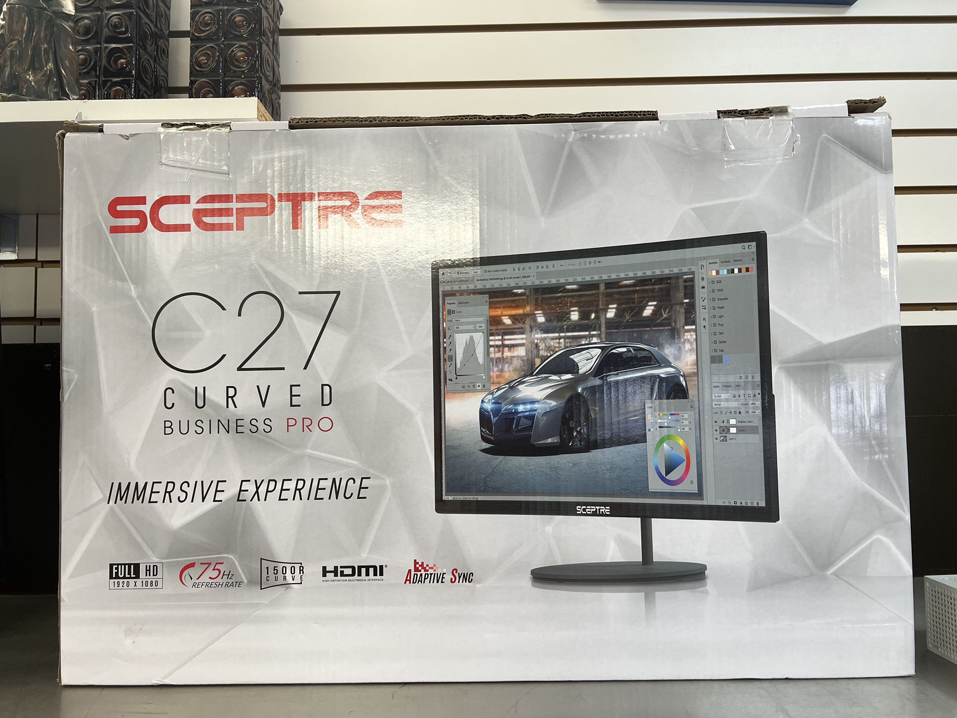 Sceptre C27 Curved Full HD 27” Gaming/Pro Computer Monitor 
