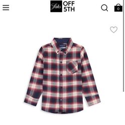 Boy’s Plaid Button Down Flannel Shirt