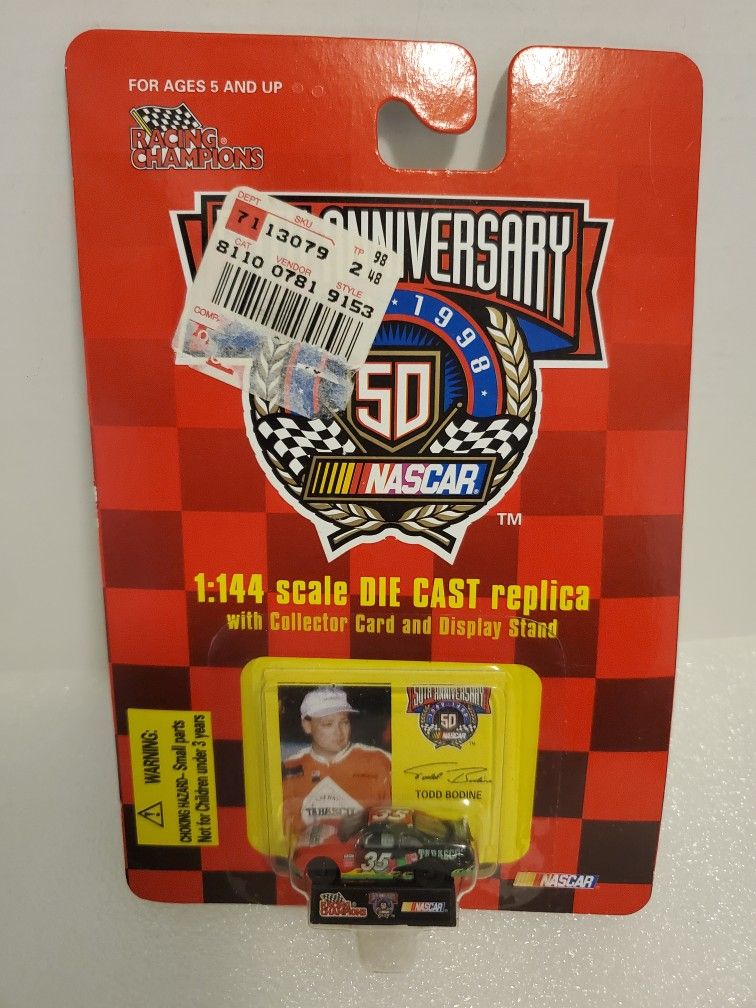 1:64th Scale Todd Bodine Diecast Car By Racing Champions New In Package