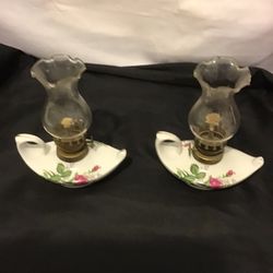 Vintage Miniature Aladdin Oil Lamps   